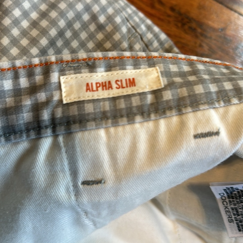 Gingham Gray and White Slim Cut - 32x34 - Picture 7 of 8